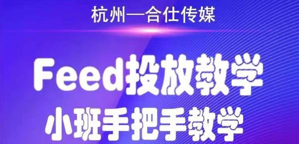 合仕传媒Feed投放教学，手把手教学，开车烧钱必须自己会-猫哥网资源库