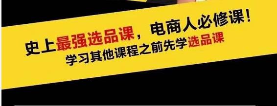 蓝海高利润选品课：你只要能选好一个品，就意味着一年轻松几百万的利润-猫哥网资源库