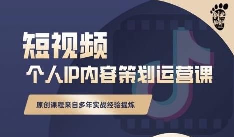 抖音短视频个人ip内容策划实操课，真正做到普通人也能实行落地-猫哥网资源库