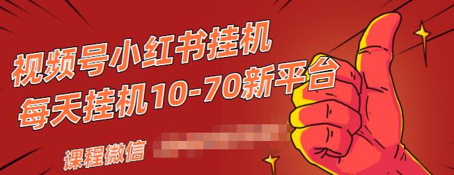 视频号小红书抖音挂机项目，小白无脑操作，按照要求来，单号每天几十米-猫哥网资源库
