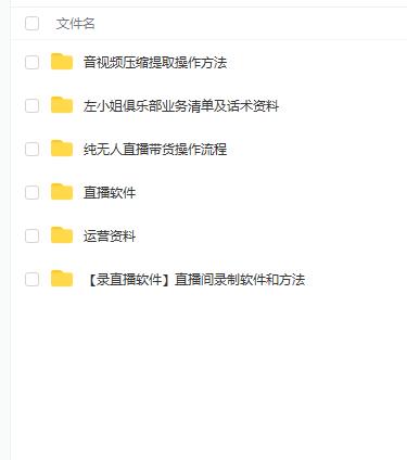 左小姐-直播带货俱乐部十三行、无人直播，全套教程附：工具、文档、话术资料-猫哥网资源库
