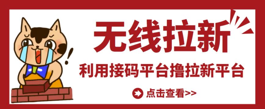 最新接码无限拉新项目，利用接码平台赚拉新平台差价，轻松日赚500+-猫哥网资源库