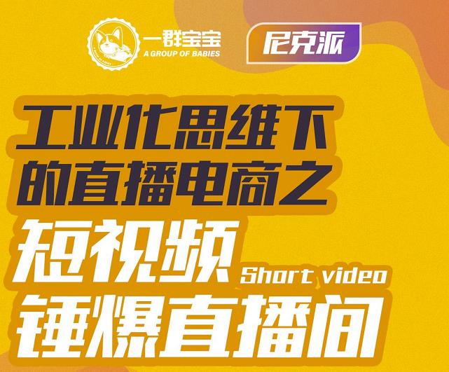 尼克派·工业化思维下的直播电商之短视频锤爆直播间，听话照做执行爆单-猫哥网资源库