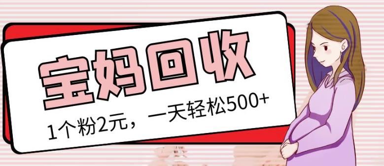 最新小红书母婴号宝妈粉回收项目，1个粉2元，一天轻松500+案例分享【粉丝包回收】-猫哥网资源库