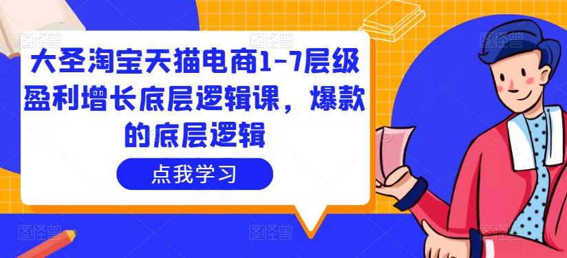 大圣淘宝天猫电商1-7层级盈利增长底层逻辑课，爆款的底层逻辑-猫哥网资源库
