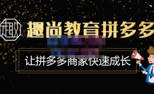 趣尚教育·拼多多运营实操VIP特训营，让拼多多商家快速成长-价值3180元-猫哥网资源库