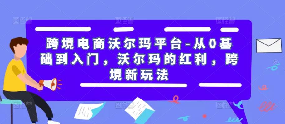 跨境电商沃尔玛平台-从0基础到入门，沃尔玛的红利，跨境新玩法-猫哥网资源库