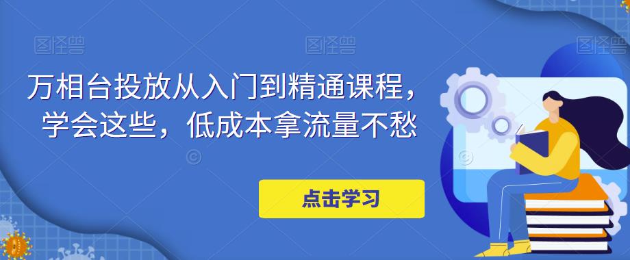 万相台投放从入门到精通课程，学会这些，低成本拿流量不愁-猫哥网资源库