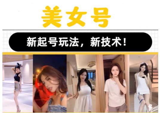 2023抖音快手短视频美女号课程制作玩法教程，美女号搬运新起号玩法，新技术（素材+教程）-猫哥网资源库