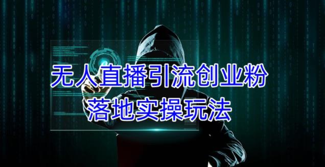 外面收费3980的无人直播引流创业粉落地实操玩法，单日引100+精准创业粉-猫哥网资源库