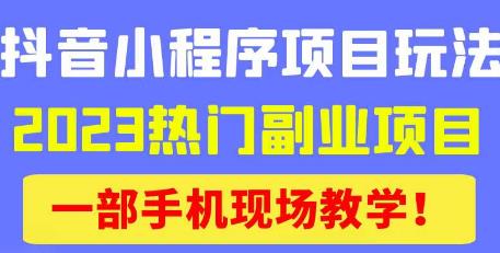 抖音小程序9.0新技巧，2023热门副业项目，动动手指轻松变现-猫哥网资源库