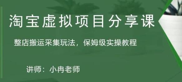 淘宝虚拟整店搬运采集玩法分享课：整店搬运采集玩法，保姆级实操教程-猫哥网资源库