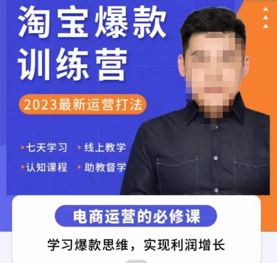 爱上黄昏·淘宝爆款训练营，2023最新运营打法，学习爆款思维，实现利润增长-猫哥网资源库