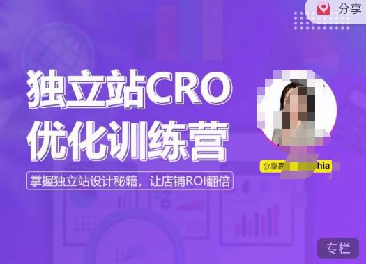 独立站CRO优化训练营，掌握独立站设计秘籍，打造高转化的独立站，让店铺ROI翻倍-猫哥网资源库