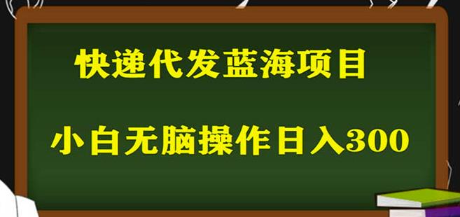 2023最新蓝海快递代发项目，小白零成本照抄也能日入300+-猫哥网资源库