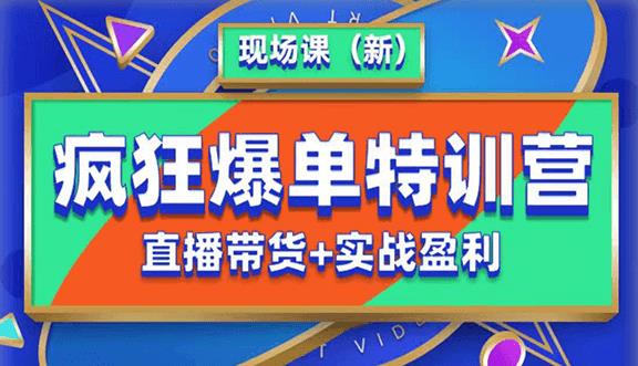 抖音短视频疯狂爆单特训营现场课（新）直播带货+实战案例-猫哥网资源库