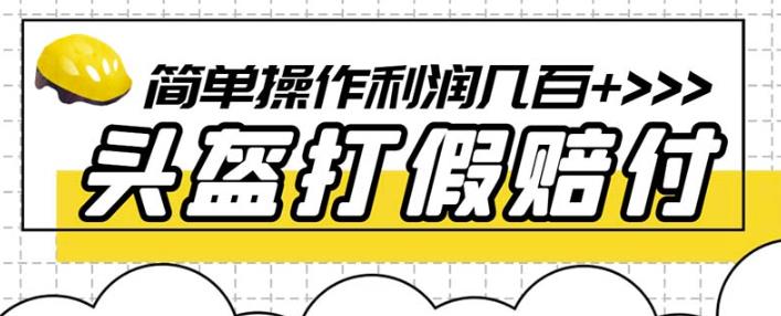 最新头盔打假赔付玩法，一单利润几百+（仅揭秘）-猫哥网资源库