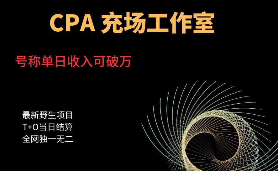 cpa充场工作室，号称单日收入10000+（揭秘）-猫哥网资源库