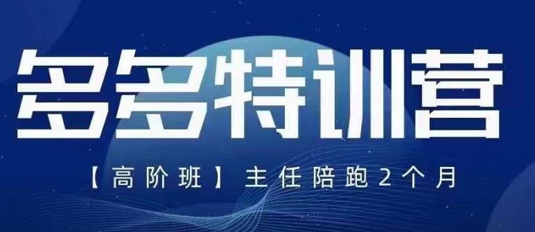 纪主任·5月最新多多特训营高阶班，玩法落地实操，多多全掌握-猫哥网资源库