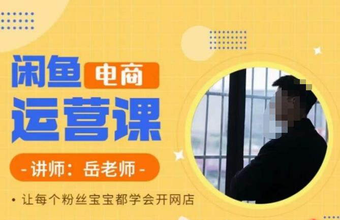 岳老师·闲鱼电商运营课，让每个粉丝宝宝都学会开网店-猫哥网资源库