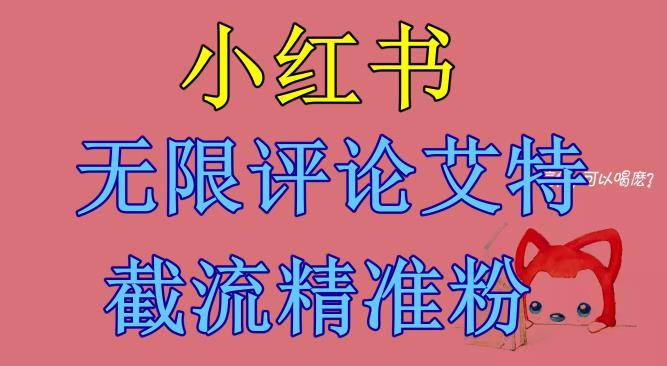 小红书无限评论艾特截流精准粉（软件+教程）-猫哥网资源库