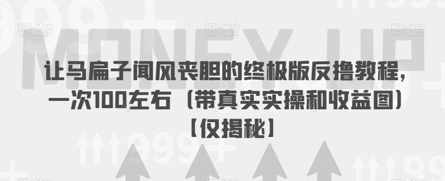 让马扁子闻风丧胆的终极版反撸教程，一次100左右（带真实实操和收益图）【仅揭秘】-猫哥网资源库