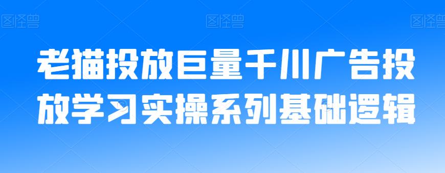 老猫投放巨量千川广告投放学习实操系列基础逻辑-猫哥网资源库