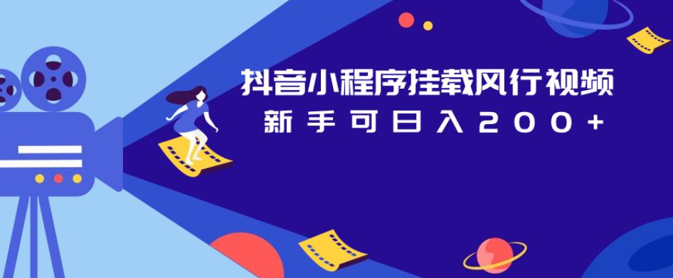 抖音小程序挂载风行视频，新手可日入200+-猫哥网资源库