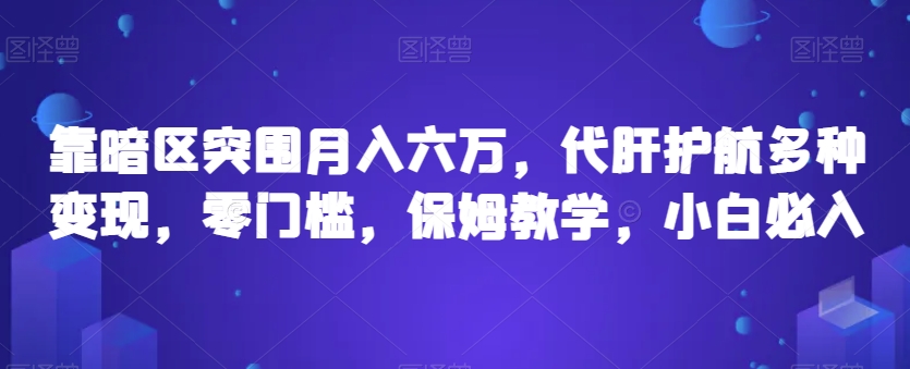 靠暗区突围月入六万，代肝护航多种变现，零门槛，保姆教学，小白必入【揭秘】-猫哥网资源库