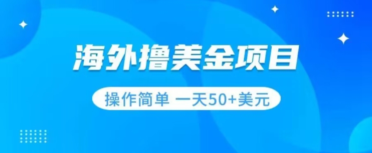 撸美金项目无门槛操作简单小白一天50+美刀-猫哥网资源库