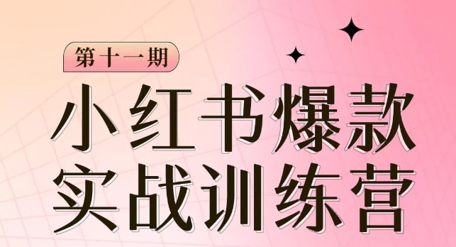 小红书博主爆款训练营第11期，手把手教你从0-1做小红书，从定位到起号到变现-猫哥网资源库