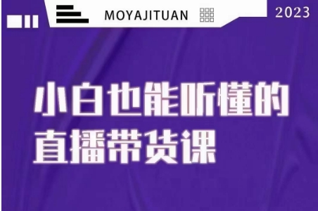 大威本威·能听懂的直播带货课，小白也能听懂，20节完整-猫哥网资源库