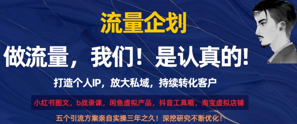 流量企划，打造个人IP，放大私域，持续转化客户【揭秘】-猫哥网资源库