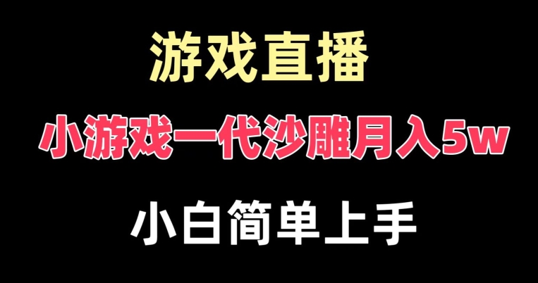 玩小游戏一代沙雕月入5w，爆裂变现，快速拿结果，高级保姆式教学【揭秘】-猫哥网资源库