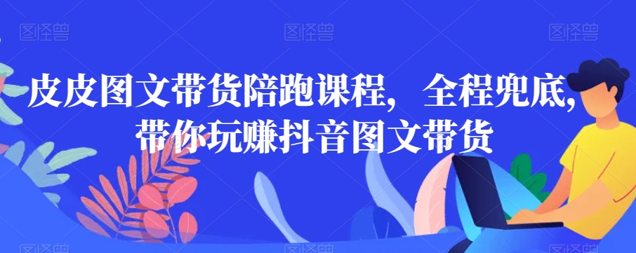 皮皮图文带货陪跑课程，全程兜底，带你玩赚抖音图文带货-猫哥网资源库