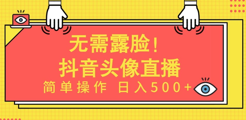 无需露脸，Ai头像直播项目，简单操作日入500+【揭秘】-猫哥网资源库