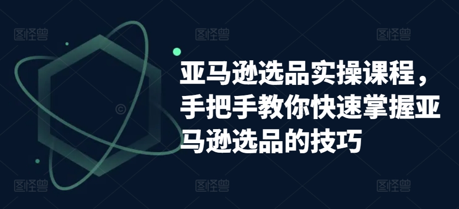 亚马逊选品实操课程，手把手教你快速掌握亚马逊选品的技巧-猫哥网资源库