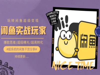 手把手教你0到1系统玩转闲鱼变现，爆款思维/超级曝光/超高转化-猫哥网资源库