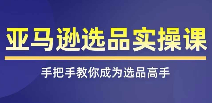 亚马逊选品实操课程，快速掌握亚马逊选品的技巧，覆盖亚马逊选品所有渠道-猫哥网资源库