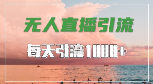 抖音快手视频号全平台通用，无人直播引流法，超暴力引流1000+高质量精准创业粉【揭秘】-猫哥网资源库