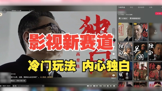 最新影视解说玩法，人物独白，30天涨粉24万+，全流程拆解【揭秘】-猫哥网资源库
