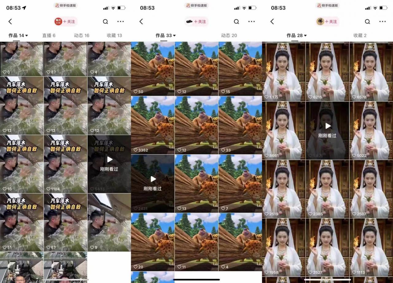 狗熊岭快手连怼技术，好物，涨粉都可以连怼-猫哥网资源库