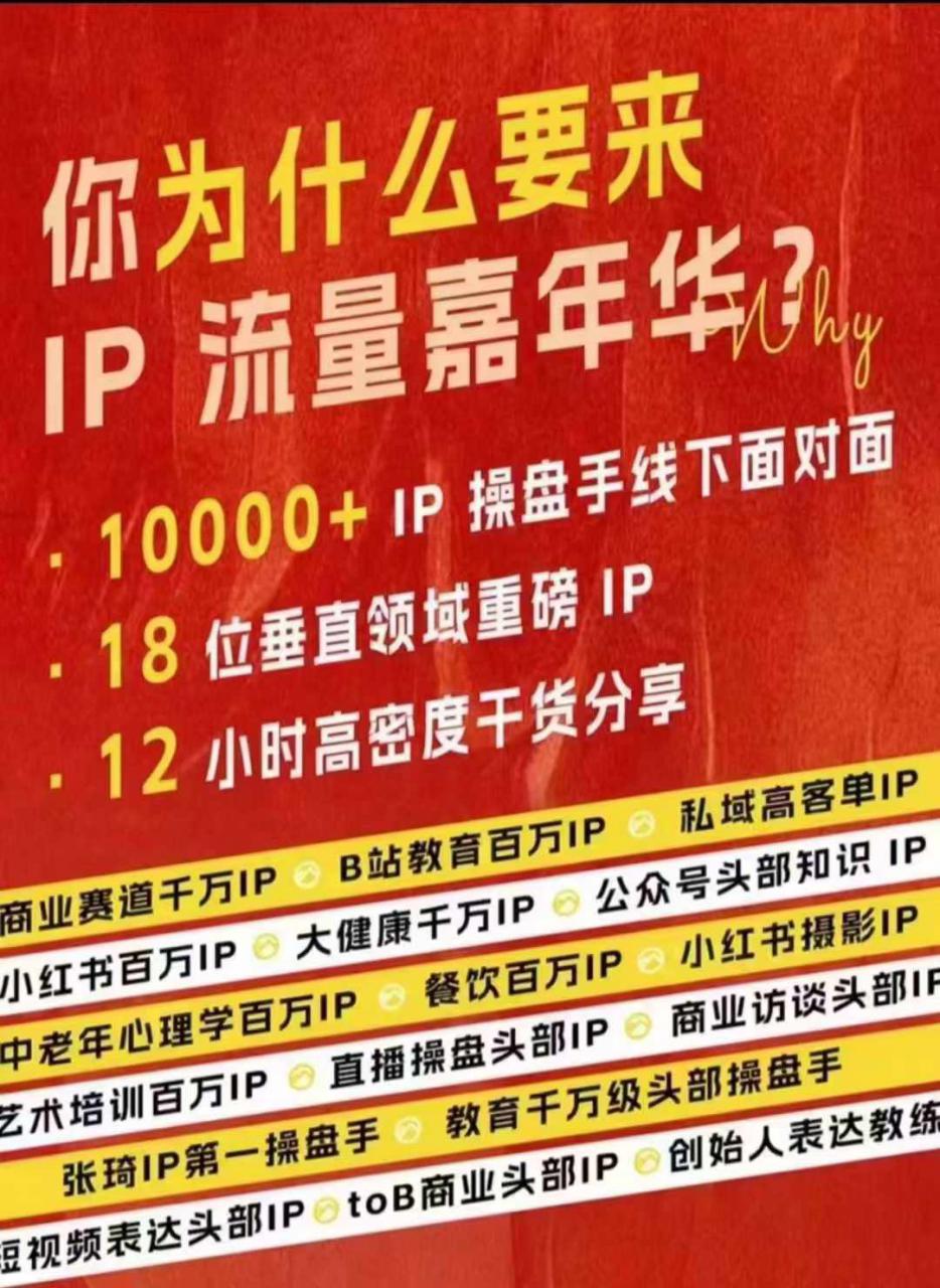 群响IP流量嘉年华，​现场视频+IP江湖2024典藏版PPT-猫哥网资源库