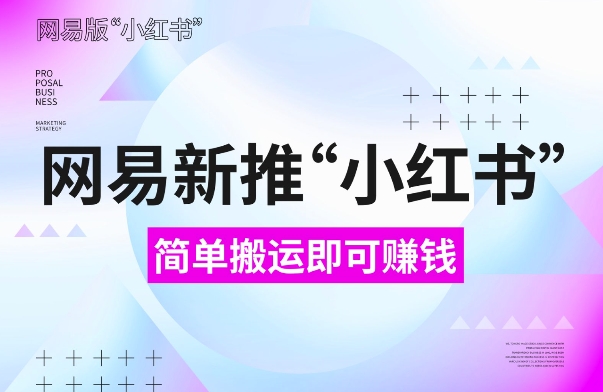 网易官方新推“小红书”，搬运即有收益，新手小白千万别错过(附详细教程)【揭秘】-猫哥网资源库
