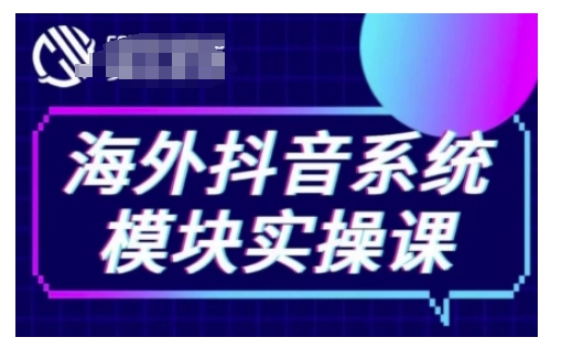 海外抖音Tiktok系统模块实操课，TK短视频带货，TK直播带货，TK小店端实操等-猫哥网资源库