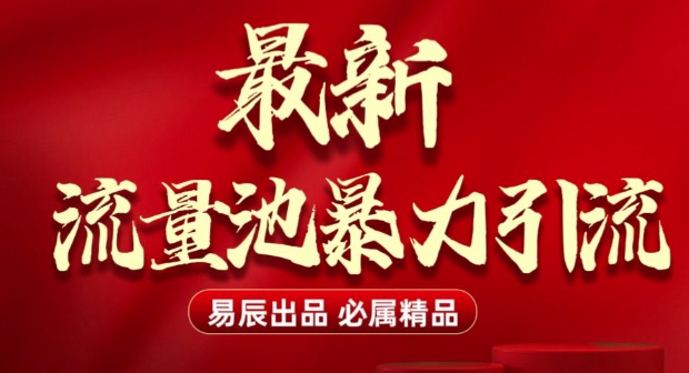 最新“流量池”无门槛暴力引流(全网首发)日引500+-猫哥网资源库