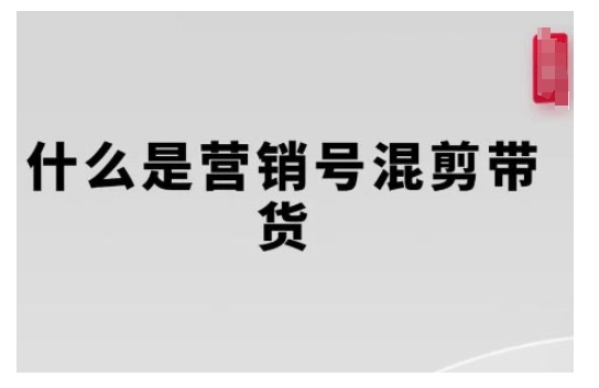 营销号混剪带货，从内容创作到流量变现的全流程，教你用营销号形式做混剪带货-猫哥网资源库