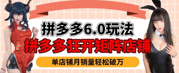 拼多多虚拟商品暴利6.0玩法，轻松实现月入过W-猫哥网资源库