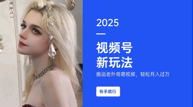 搬运老外奇葩视频，撸视频号分成计划收益，每天只需一小时，新手小白轻松月入过W-猫哥网资源库