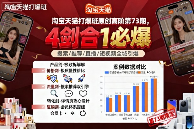 淘宝天猫打爆班原创高阶第73期，4剑合1必爆-猫哥网资源库
